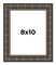8x10 Modern Bamboo Picture Frame with UV-Resistant Acrylic & Acid Free Backing, Available in 5 Finishes - Gold, Silver, Brown, Black, and Natural